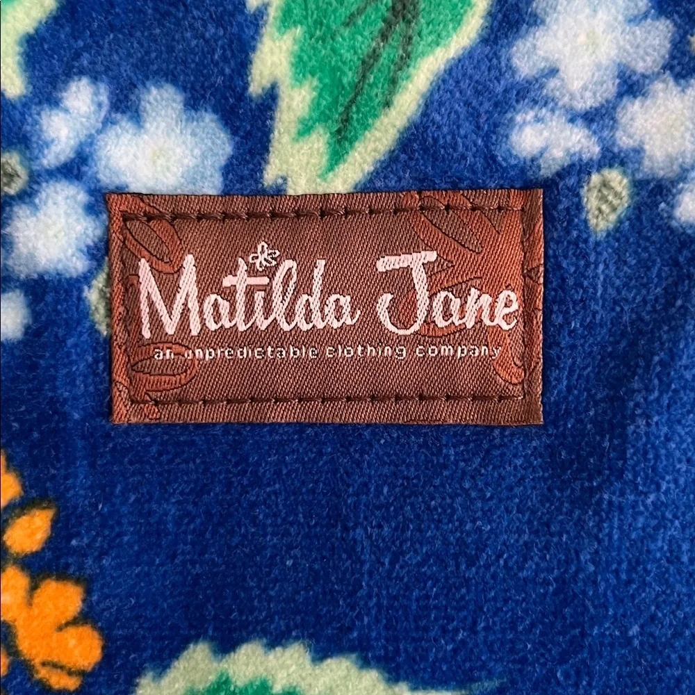 Matilda Jane Vibrant Blue and Pink Floral Tote